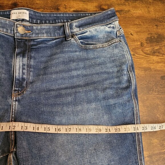 Lane Bryant Jeans Size 26 Mid Rise Skinny Medium Dark Wash Stretch Denim - Picture 7 of 10